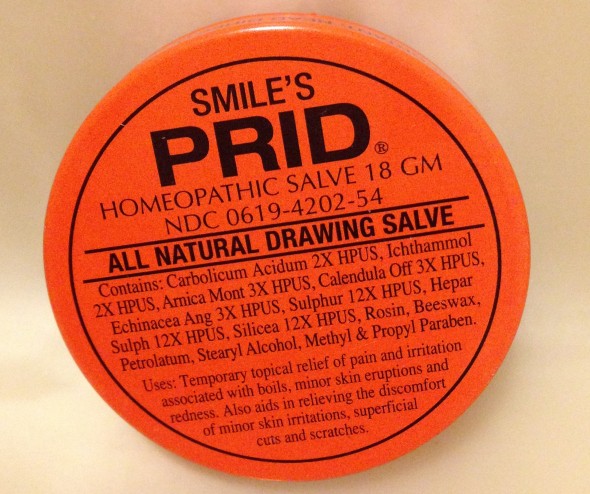 Smile's Prid Drawing Salve - best thing for splinters or glass! - That's  What We Did - That's What We Did